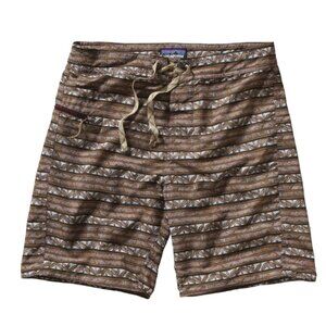Patagonia Men's Minimalist Wavefarer Board Shorts Brown Size 36